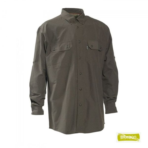 S.K.DEERHUNTER Evan 353Bambu Yeşil U.Kol Gömlek